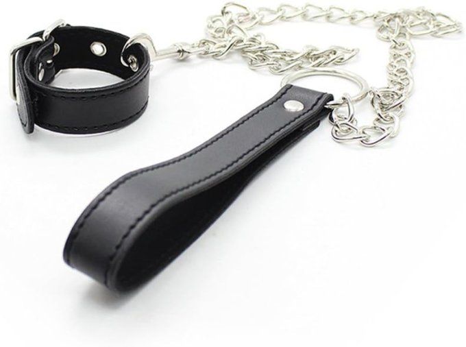 Laisse pour pénis simili cuir réglable - S&N