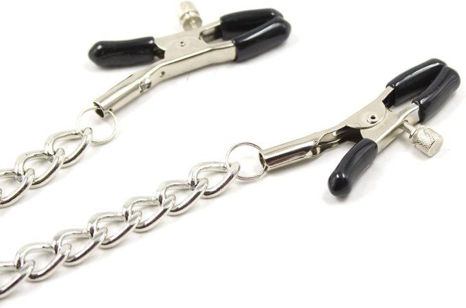 Chaîne de corps avec pinces tétons et clitoris - S&N