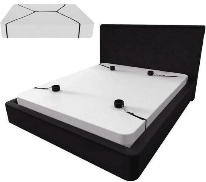 Sangle de soumission de lit premium (violet) - S&N