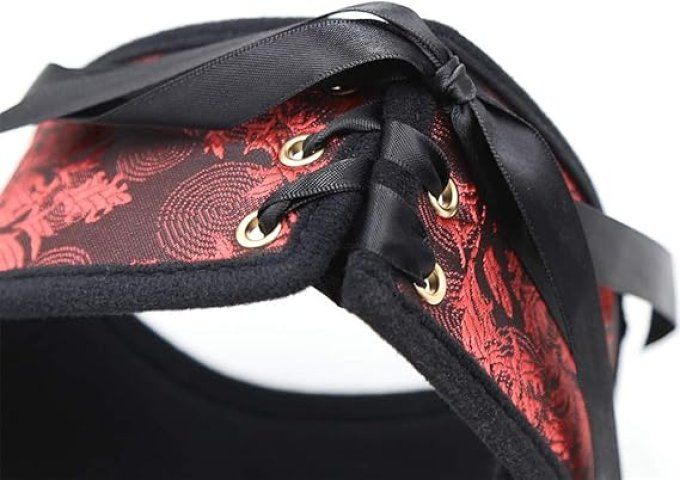 Collier prestige rouge avec laisse - S&N