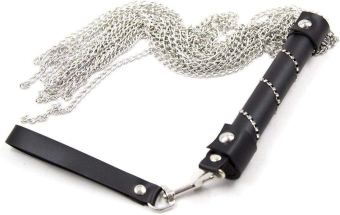 Fouet à coup haute intensité lanières métal 56 cm - S&N