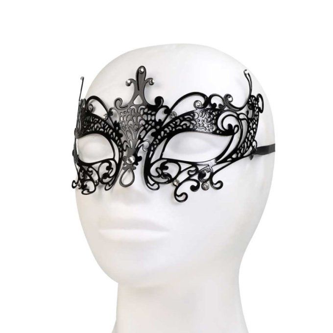 Masque premium vénitien style dentelle en métal - S&N