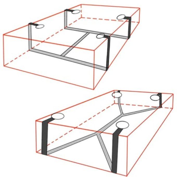Sangle de soumission de lit standard (noir) - S&N