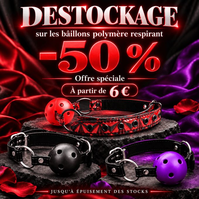 DESTOCKAGE - Bâillons respirant polymère