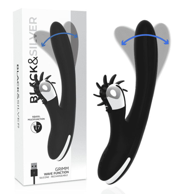 Stimulateur wave clitoris & point G - Black&Silver