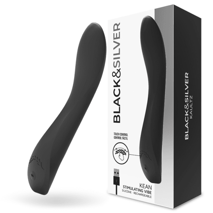 Vibromasseur avec commande tactile - Black&Silver