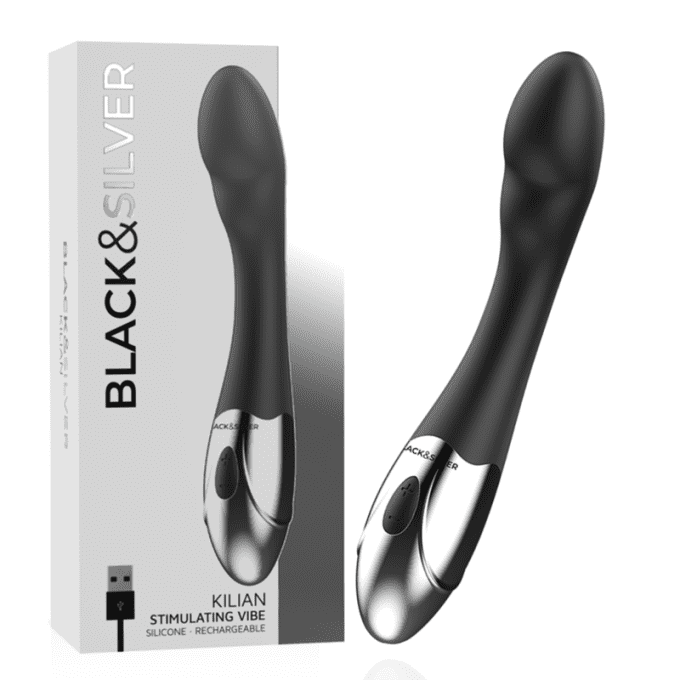 Vibromasseur stimulateur point G - Black&Silver