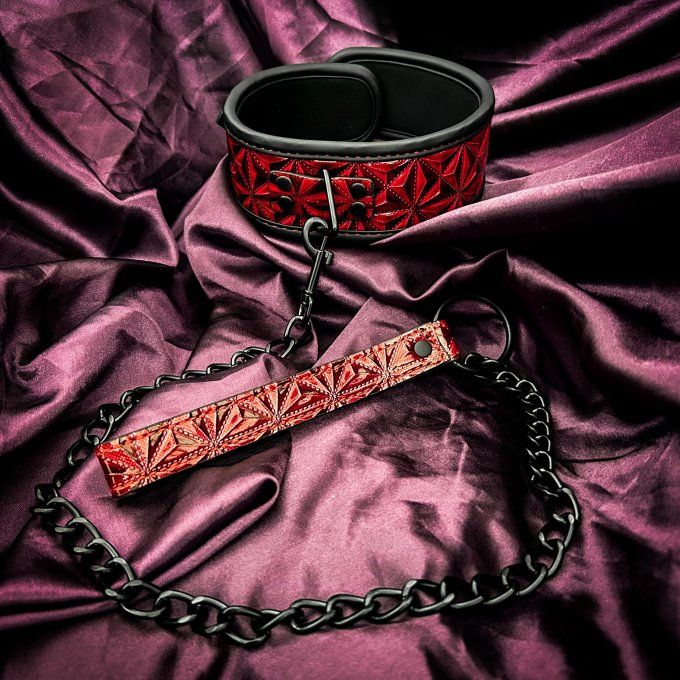 Collier confort premium avec laisse chaîne - S&N